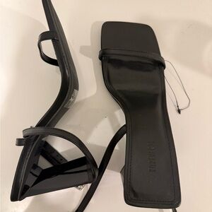 Black heels open toe